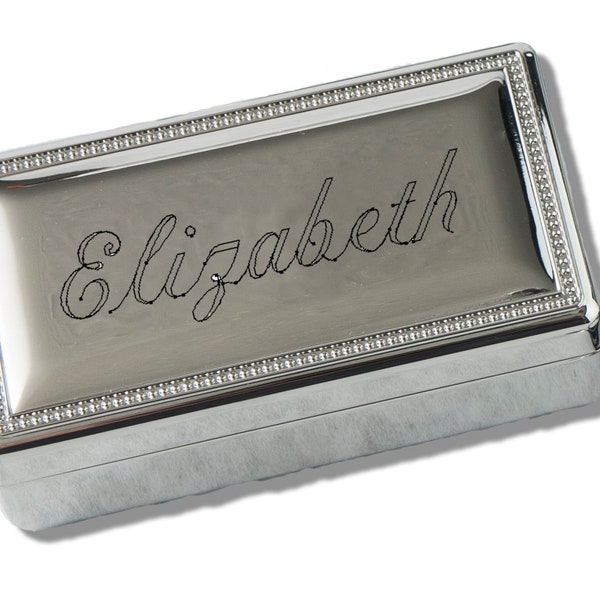 Silver Jewelry Box Etsy
