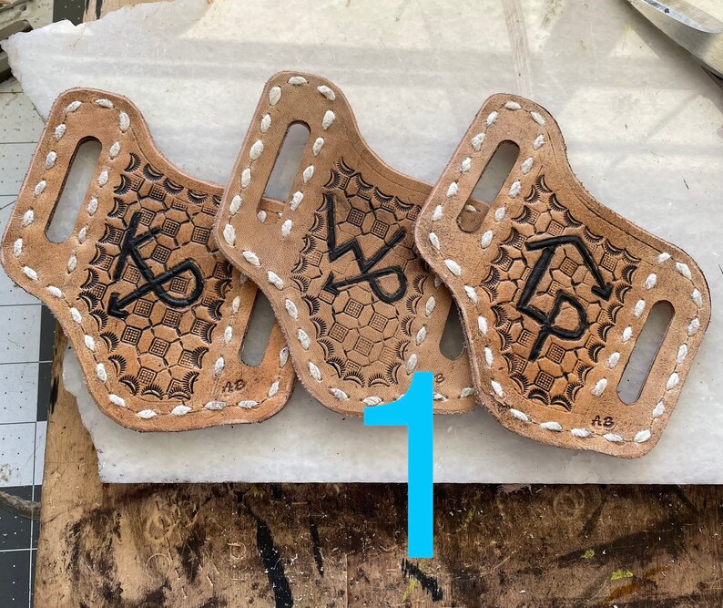 Pancake Knife Sheath With Custom Brand Etsy