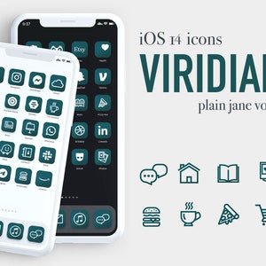 VIRIDAN ICON PACK | Plain Jane Vol. 1 | iOS 14 aesthetic theme icons for iPhone