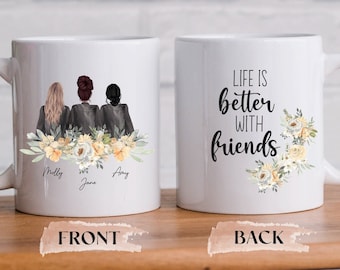 3 Best Friends Mug | Three Best Friends | Three Friends Gift | 3 Best Friend Gifts | 3 Friends Gift | Three Sisters Gift | 3 best friend mug