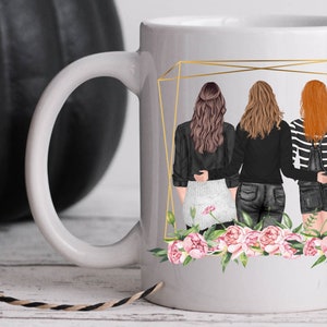 Schwester Geschenk von Schwester | Best Friends Forever Tasse | Ferngeschenk | Bestfriend Geschenk | Familie Portrait Tasse | Miss You Geschenk