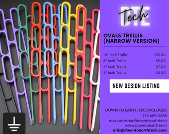 Narrow Ovals Plant Trellis (for Hoya / Pothos / Rare Plants / Indoor Plants)