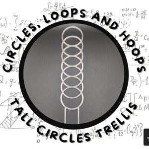 Connected Circles Plant Trellis (for Hoya / Pothos / Rare Plants / Indoor Plants)