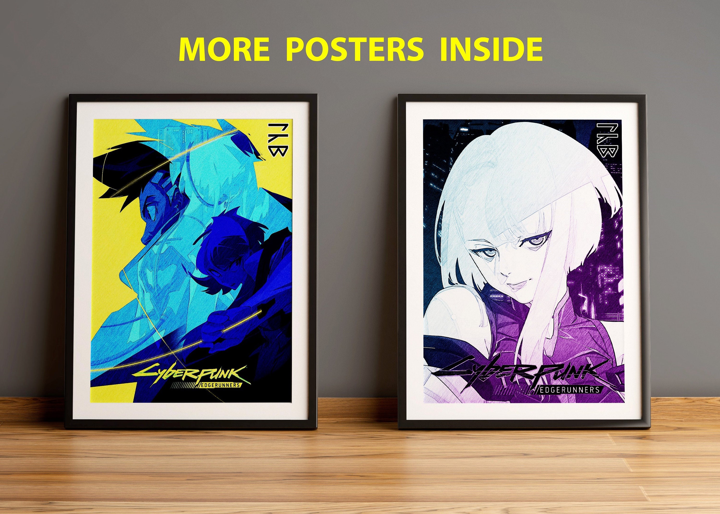 Cyberpunk Edgerunners Posters Cyberpunk Posters Anime Etsy Finland