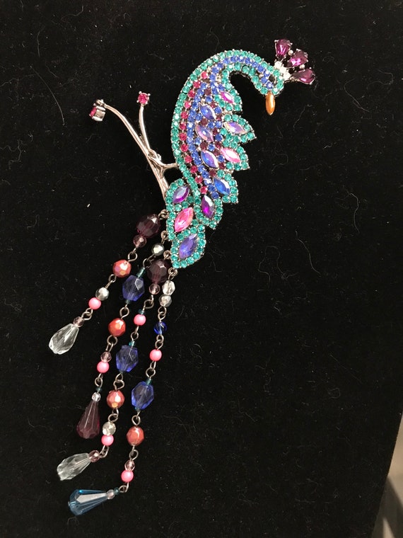 Peacock Brooch