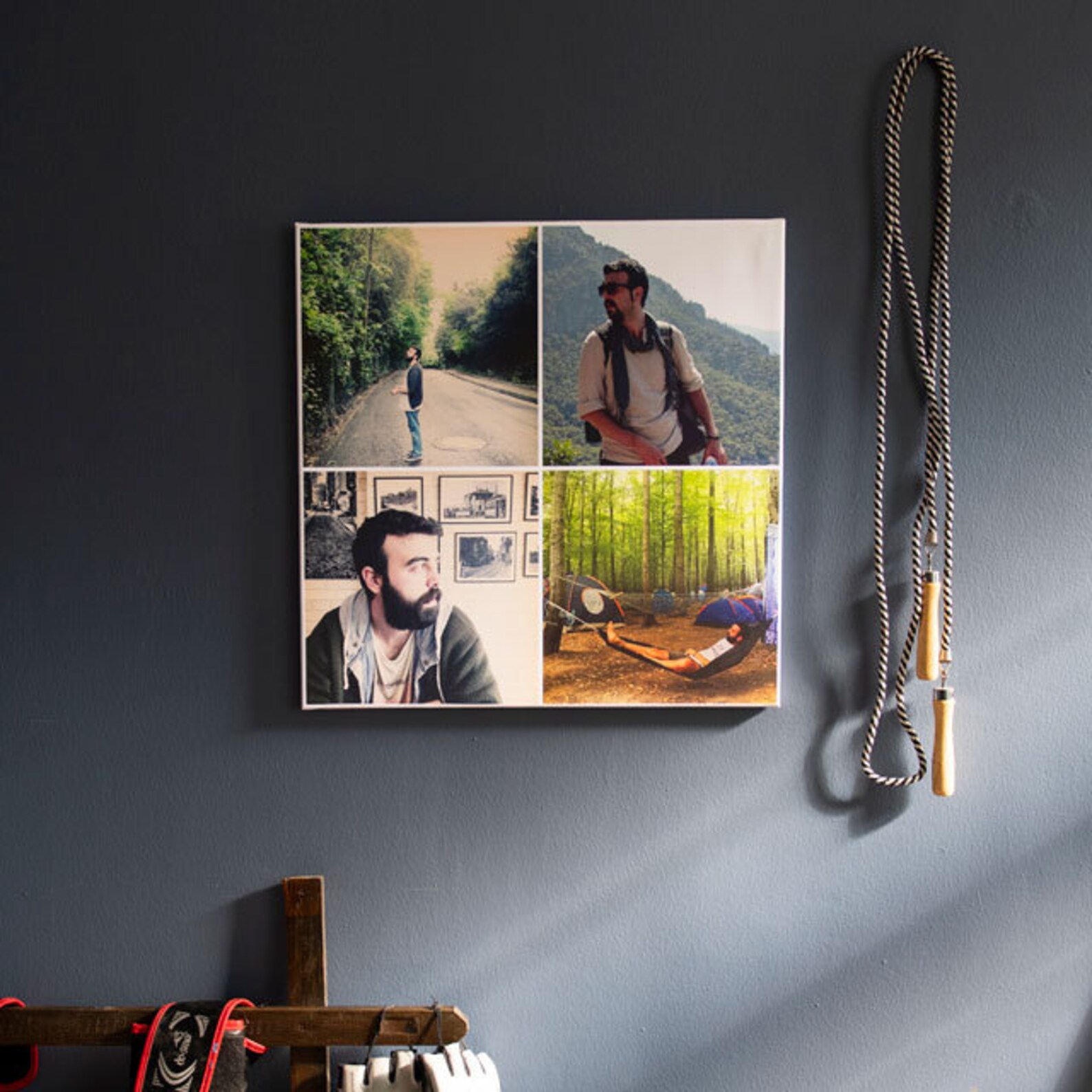 Personalized Custom Canvas Gift 50x50 Canvas Photo Collage Etsy