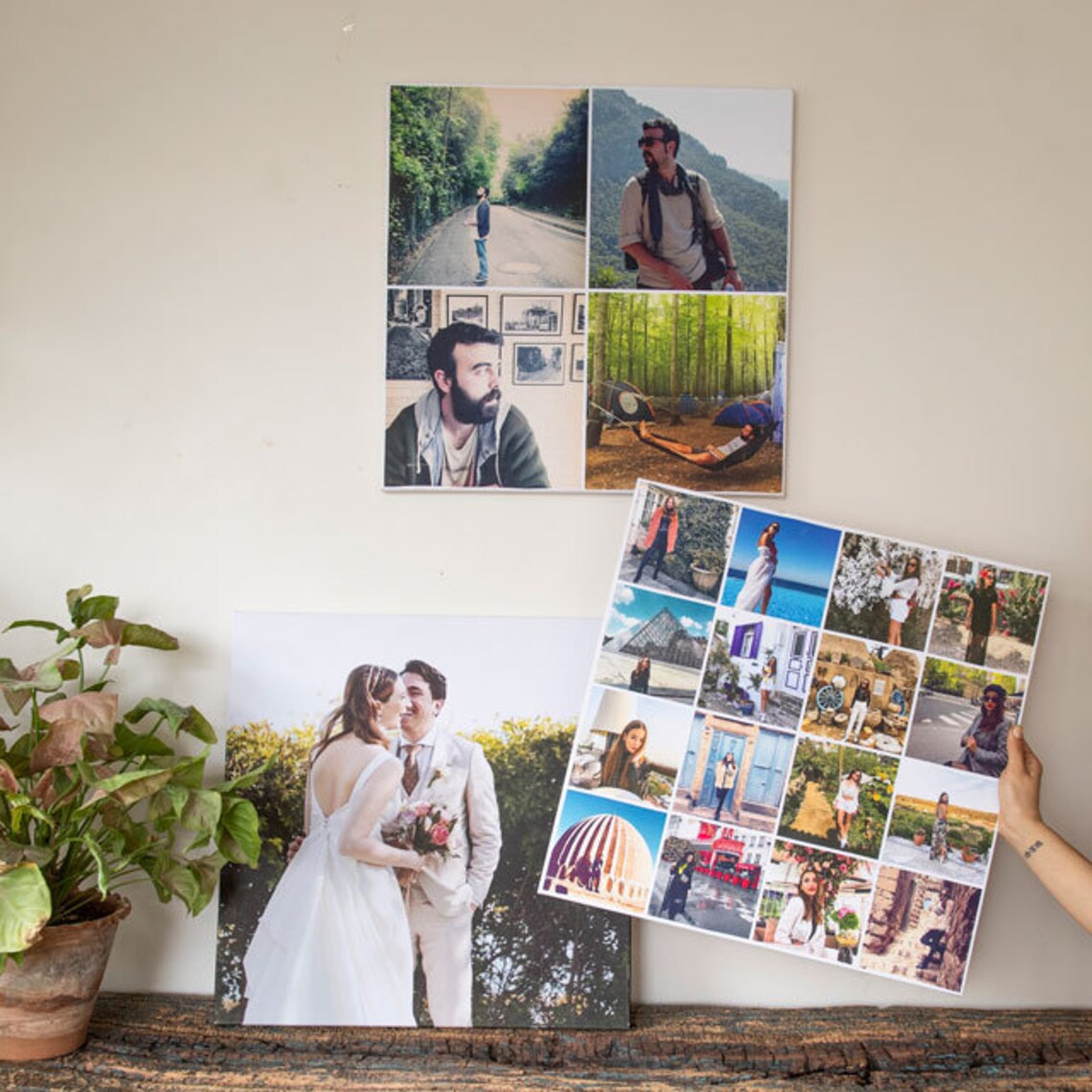 Personalized Custom Canvas Gift 50x50 Canvas Photo Collage Etsy