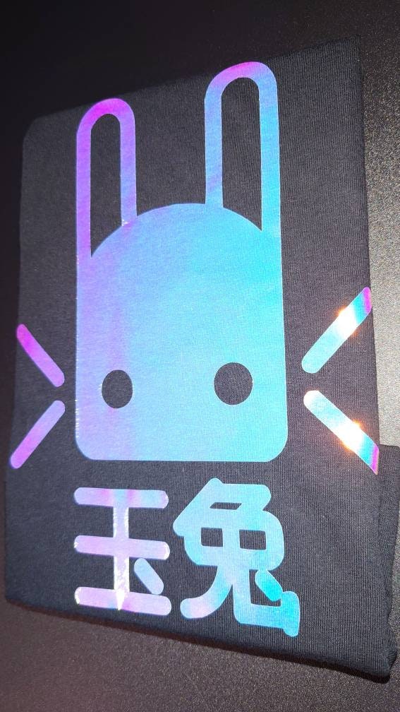 Destiny 2 Jade Rabbit Logo Holographic Teal/Pink Tshirt Etsy