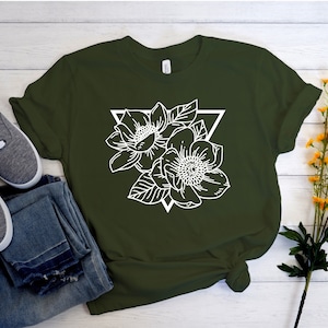 Magnolia Flower Shirt, Magnolia Shirt, Flower Shirt, Flower Graphic Tee