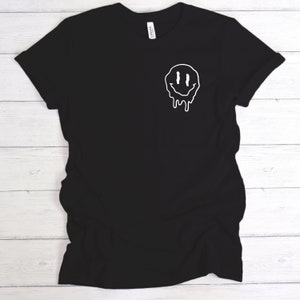 Melting Smiley Face Shirt, Melty Face Shirt, Melting Face Shirt, Drippy Face Shirt, Drippy Smiley Face Shirt