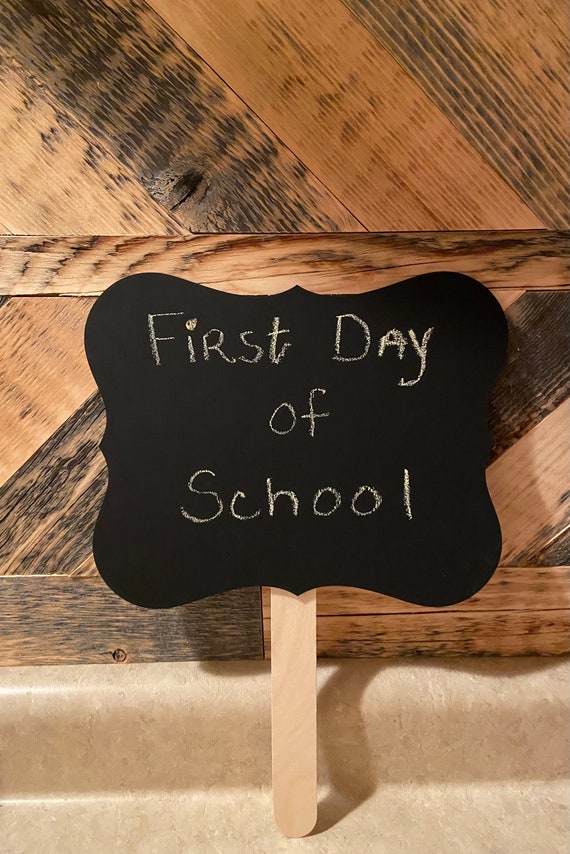 Chalkboard Handheld sign 8.5 x 12 in. Etsy