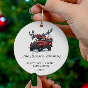 Personalized Family Ornament, Custom Family Keepsake,  Family christmas Ornament