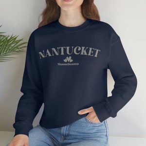 Nantucket Sweatshirt: Unisex Island Souvenir Crewneck