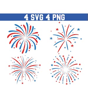 4th of July Star Firework SVG, 4th of July Star Firework PNG