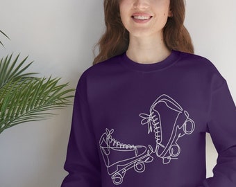 Roller Skating Sweatshirt, Roller Skate Sweatshirt, Roller Skating Gift, Unisex Heavy Blend Crewneck Sweatshirt