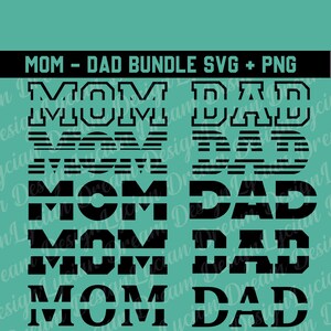Monograma dividido de mamá papá, monograma de mamá svg, monograma de papá svg, monograma dividido de mamá svg, monograma dividido de papá