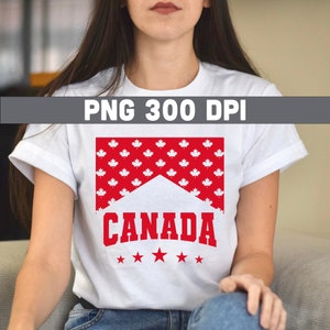 PNG retro del Día de Canadá: Hoja de arce y bandera (descarga digital)