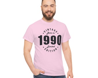 1990 Birthday Shirt,1990 Birthday Vintage Shirt, Born in 1990