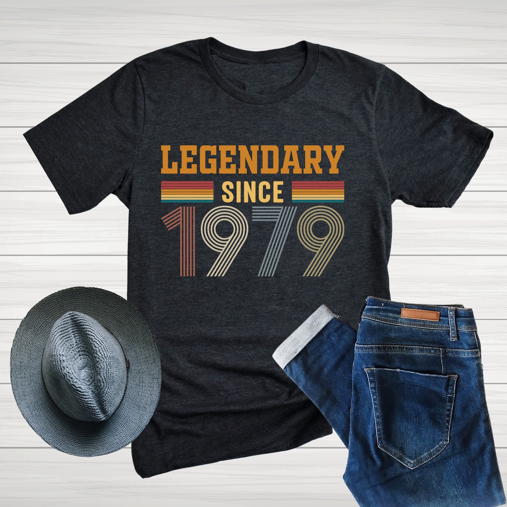 1979年の誕生日シャツ、誕生日シャツ ヴィンテージ 1979 シャツ、お父さんからの娘へのプレゼント、誕生日プレゼント、男性と女性への誕生日プレゼント