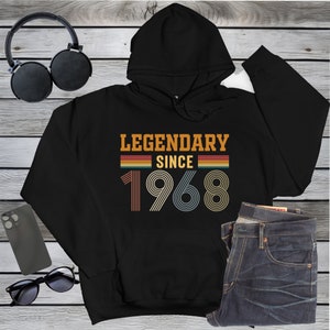 1968 Geburtstags-Hoodie: Kapuzen-Sweatshirt im Vintage-Style
