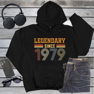 1979 Hoodie,1979 Birthday Hoodie, 1979 Birth Year Hoodie, Born in 1979 Hoodie, 1979 Hooded Sweatshirt