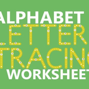 Alphabet Tracing Worksheets