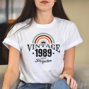 1989 Birthday T-Shirt,1989 Birthday Vintage Shirt, Born in 1989 Shirt, 1989 Birthday Gift For Women, 1989 Birthday Best Friend Shirt
