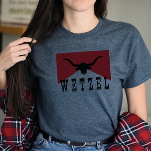 Wetzel Country Shirt, Konzert Outfit, Nashville Shirt, Western-Kleidung, Cowboy Shirt, Country Girl, Wetzel Bull Skull Shirt