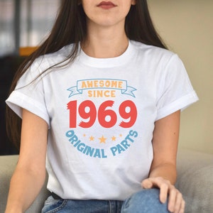 Vintage 1969 T shirt Birth Year Tshirt Original Parts 1969 Shirt Shirt With Sayings Summer of Love Shirt Etsy Ireland