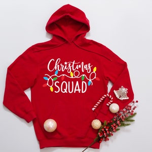 Family Christmas Squad Hoodie, Christmas Squad Hoodie,Family Christmas Hoodie,  Holiday Pajamas Christmas Hoodie