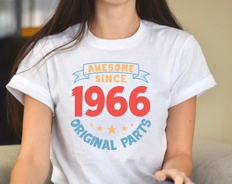 1966 Birthday T-Shirt,1966 Birthday Awesome Shirt, Vintage 1966 Shirt, 1966 Birthday Gift For Women, 1966 Birthday Best Friend Shirt