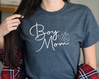Boy Mom Shirt: Unisex Cotton Tee, Mama of Boys Gift