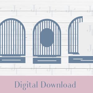 Lasergesneden boogtabelnummer, boogteken SVG, tafelteken lasergesneden bestand, digitale download