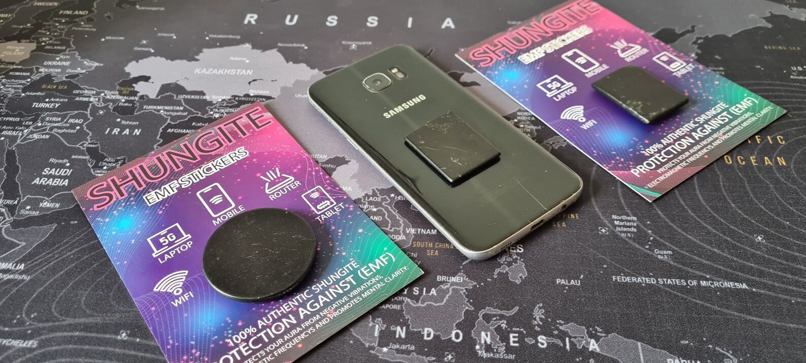 Shungite EMF Phone Stickers Etsy