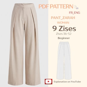Trendy Women’s Pleated Pants – Sewing Pattern
