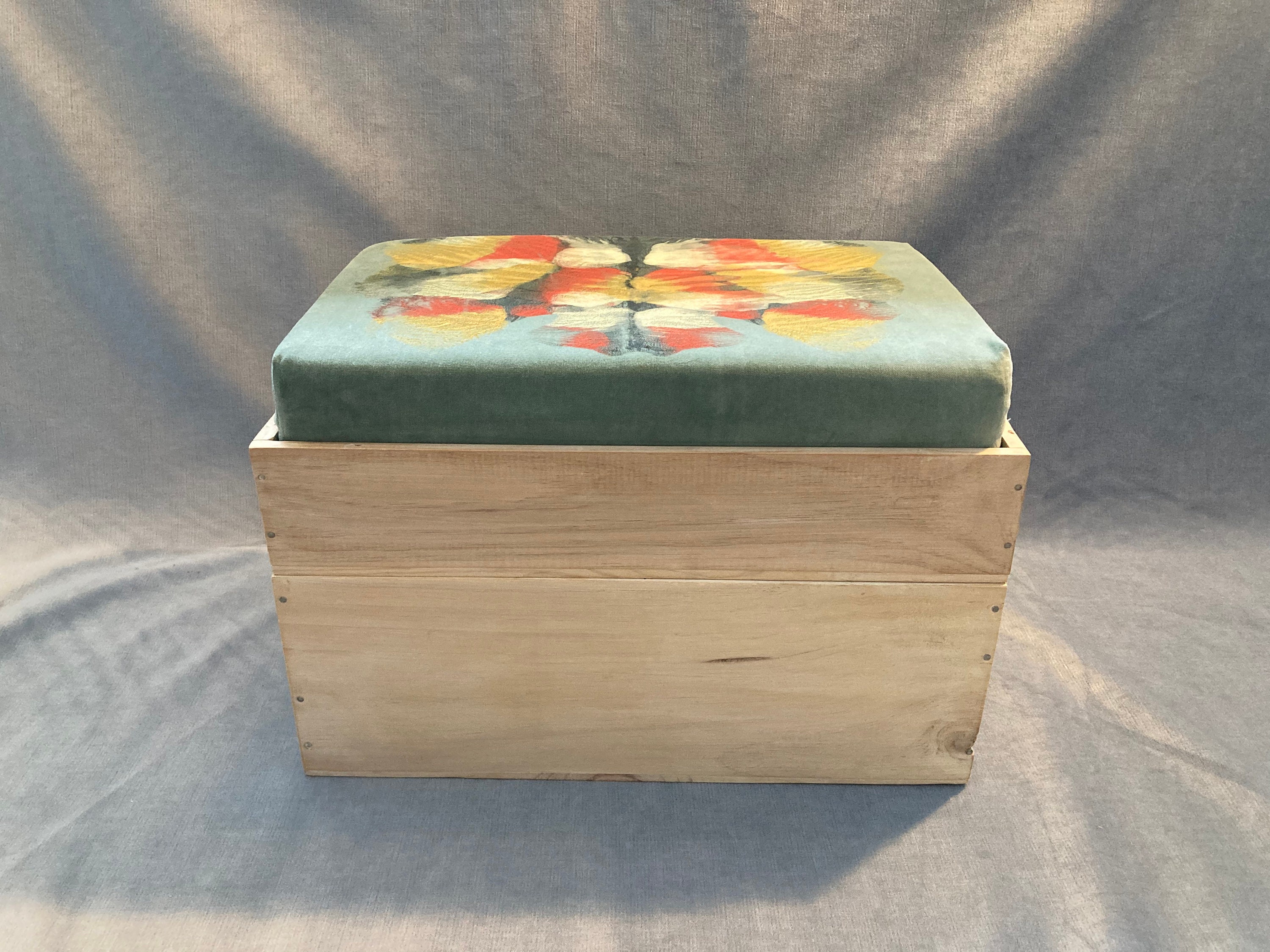 Caja de almacenamiento a medida otomana taburete o reposapiés | Etsy