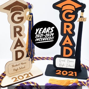 Graduation Tassel Holder Laser Cut File, laser-ready, graduation gift
