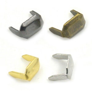 Leather Belt Loops Fastener Holder Brass Staple 8x5mm DIY Leathercraft connector