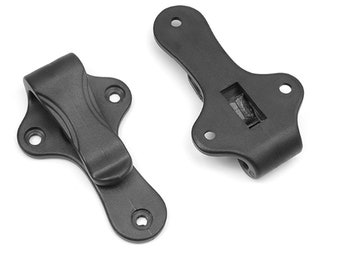 Funda Cierre Gancho Hebilla Plástico Hebilla Cinturón Clips Funda 3 agujeros 85x24mm