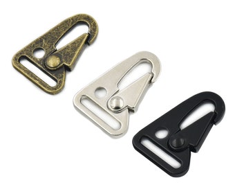 6 Pcs 1" 25mm Sling Clips Spring Gate Snap Olecranon Hook Webbing Strap Buckles