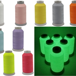 Thread Sewing 3000 Yards Glow in The Dark Machine Embroidery 150D