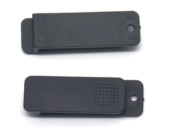 Funda Cierre Gancho Hebilla Plástico Hebilla Cinturón Clips Funda Negro 65x21mm