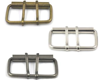 50mm 2 "Double Prong Roller Buckle Belt Belt Bag Cierre Tela Craft DIY