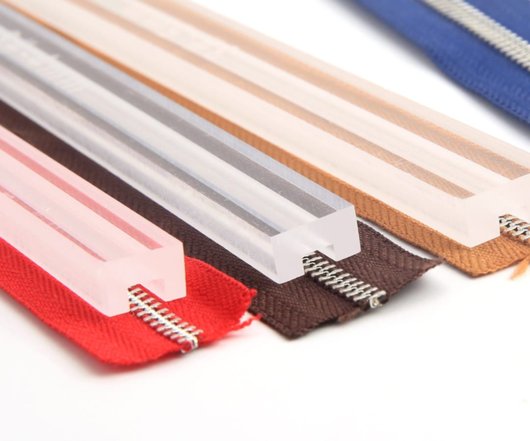 Pvc Zip Guide Insert Zipper Guide Acrylic #3 #5 3/4/5/6/7mm Anti-overflow Keep Sewing ...