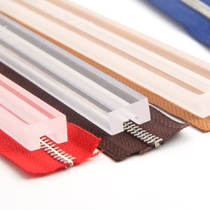 Zipper Guide Acrylic #3 #5 3/4/5/6/7mm Anti-overflow Keep Sewing Leather craft tool DIY