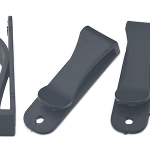 Bainha fecho gancho plástico fivela cinto clipes coldre 66x20mm