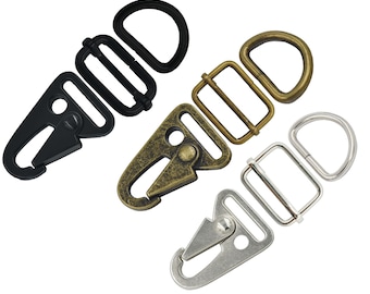 Sling HK Clips Spring Gate Snap Olecranon Hook Rings Buckles Adjustable 1" 25mm DIY