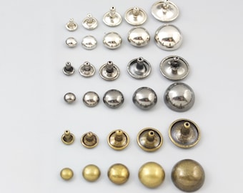 Domed Rivet Cap Double Mushroom Metal Stud Rapid Leather craft Spike 6/8/10/12/15mm
