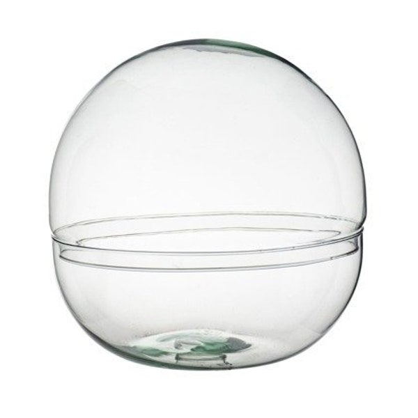 Glaskugel 30cm | 20cm | DIY Terrarium Glaskuppel | Pflanzen im Glas | Flaschengarten