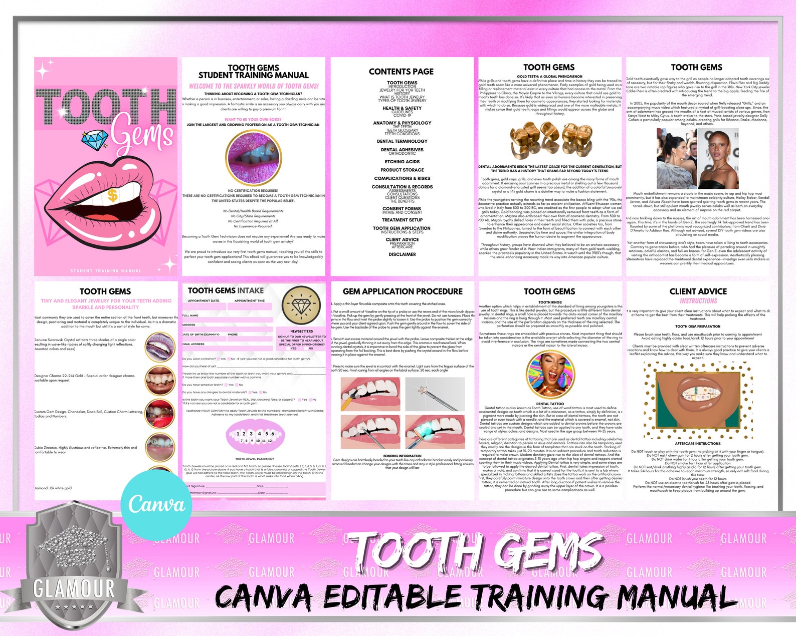 Tooth Gems Canva Training Manual Tooth Gems Ebook Tooth Gems Etsy